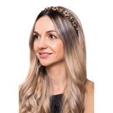 Bentita Floricele Cristale Maro Auriu